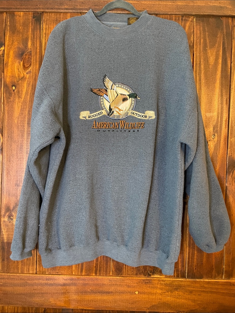 Vintage American Wildlife Duck Crew Sweatshirt SzXL